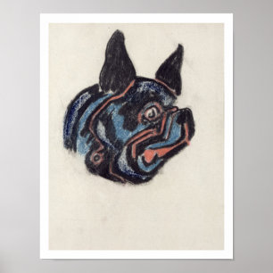 Póster T35228 Dog (pastel on paper)