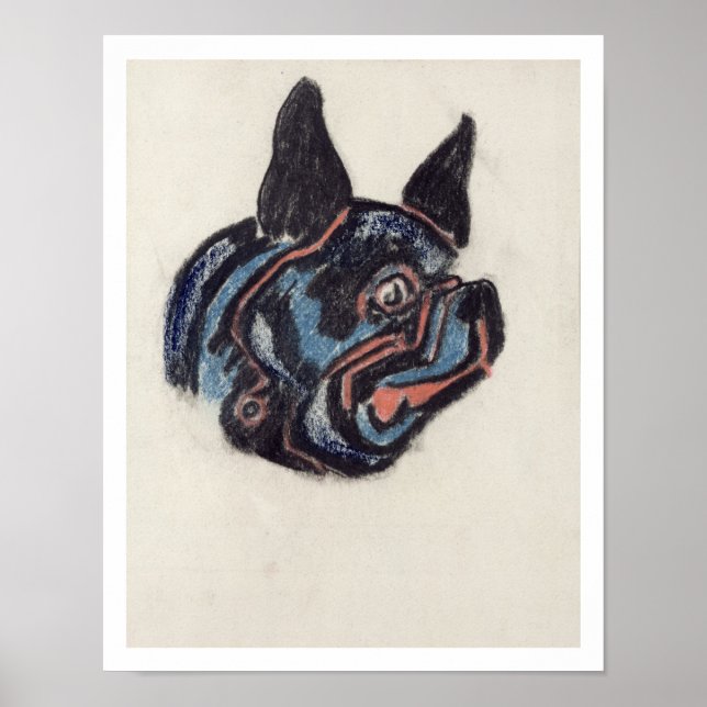 Póster T35228 Dog (pastel on paper) (Frente)