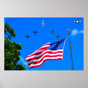 Póster T-1A, T-38C y T-6A FLYPAST