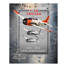 T-28 Poster del 74º aniversario de Troya