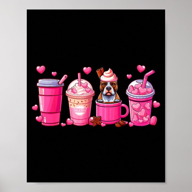 Póster T Bull Inside Cup Coffees Lover Valentine's Day He (Frente)