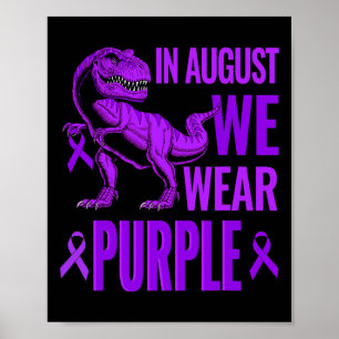 Póster T Dinosaurios Rex En Agosto Usamos Sobredosis Mora