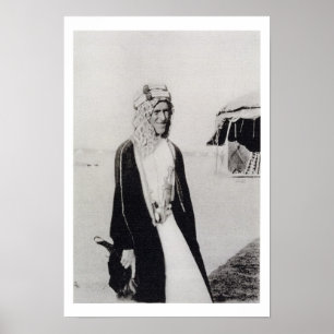 Póster T. E. Lawrence in Arab Dress (b/w photo)