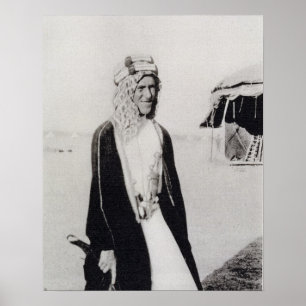 Póster T. E. Lawrence in Arab Dress (b/w photo)
