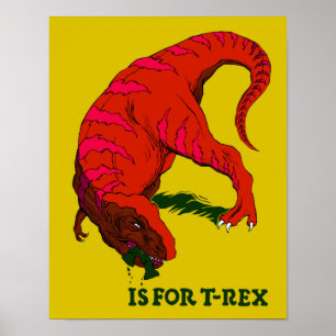 Póster T es para Poster T-Rex