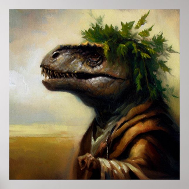 Póster T Rex Druid (Frente)