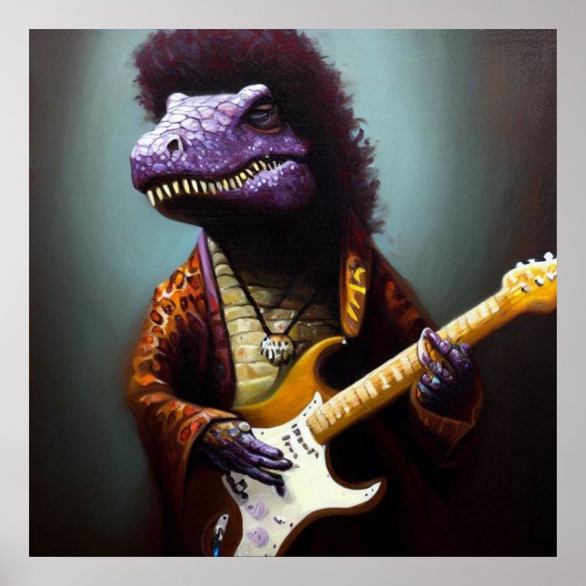 Póster T Rex Guitartista (Frente)