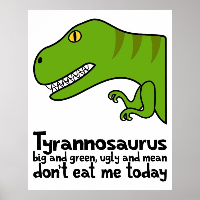 Póster T-Rex Haiku (Frente)