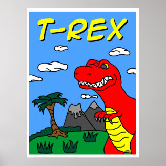 Póster T-Rex Poster!!! 24x32 Roar!!!