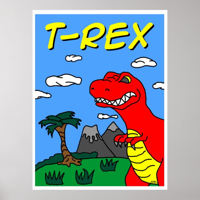 Póster T-Rex Poster!!! 24x32 Roar!!! (Frente)