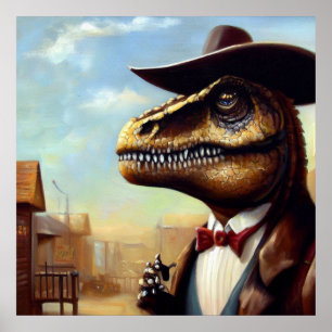 Póster T Rex Sheriff