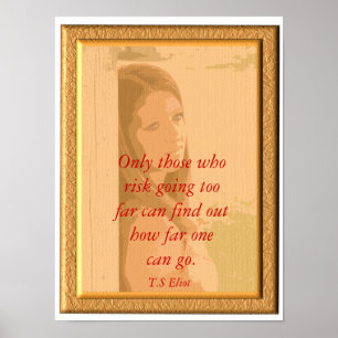 Póster T.S Eliot _ cita Poster