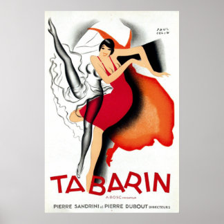 Póster Tabarin por Paul Colin | Art Deco de los años 20