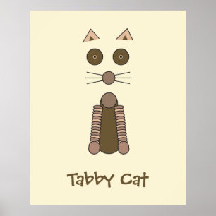Póster Tabby CAT Illustration