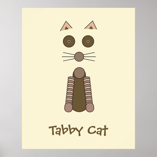 Póster Tabby CAT Illustration (Frente)