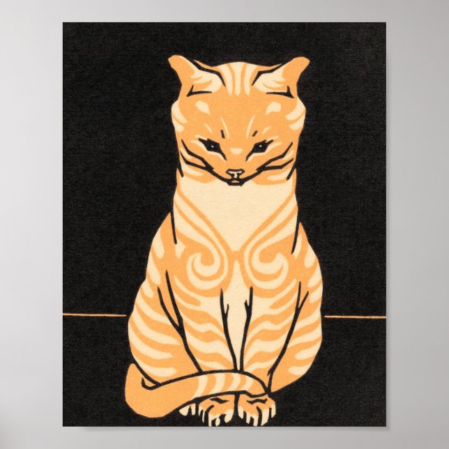 Póster Tabby Cat - Julie De Graag (Frente)