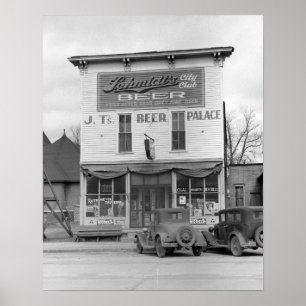 Póster Taberna Beer Palace, 1940. Foto Antigua