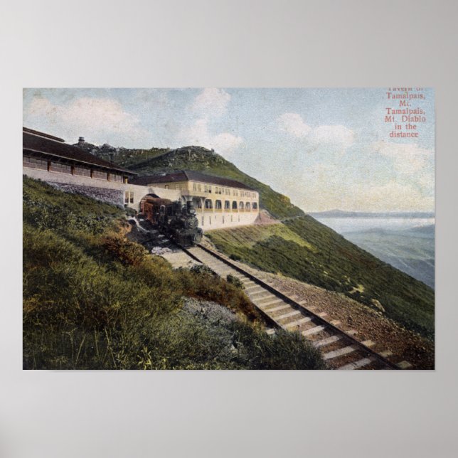 Póster Taberna de Tamalpais Vista del Monte Diablo (Frente)