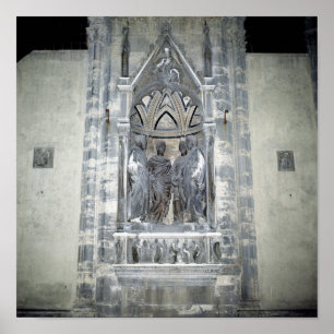 Póster Tabernáculo con cuatro santos coronados