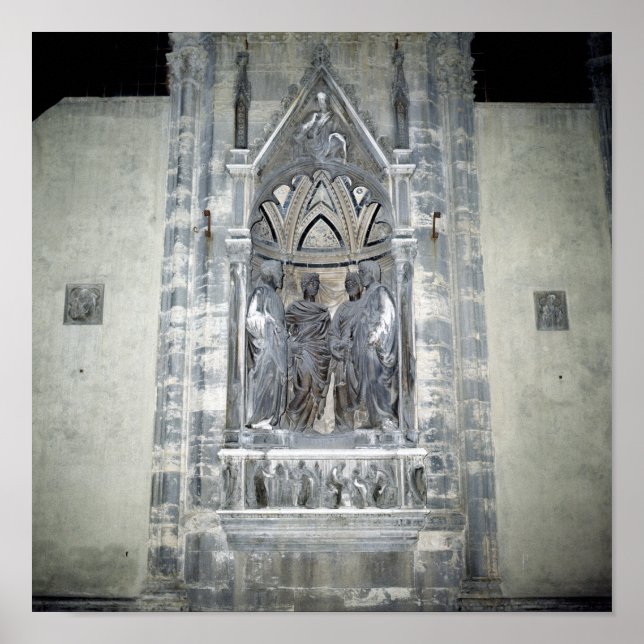 Póster Tabernáculo con cuatro santos coronados (Frente)