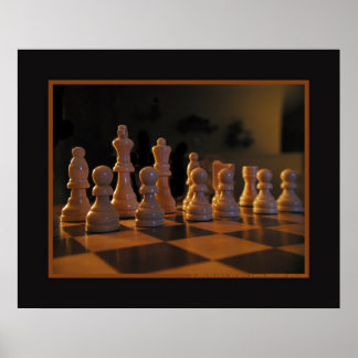 Póster Tabla de ajedrez