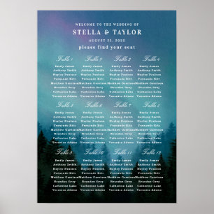 Póster Tabla de asientos de Aurora
