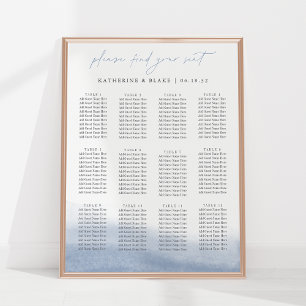 Póster Tabla De Asientos De Marea Ebb - Hasta 12 Tablas