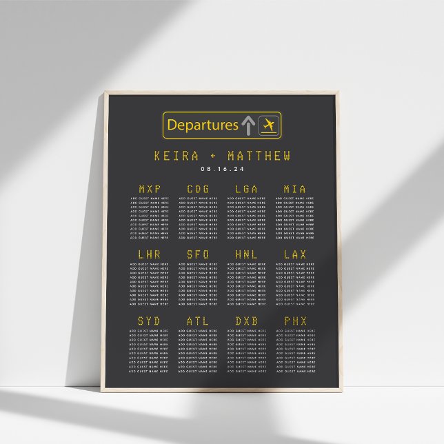 Póster Tabla de asientos del Boda de la placa de salida d (Subido por el creador)