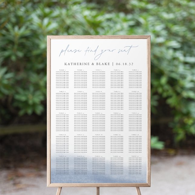 Póster Tabla de asientos Ebb Tide XL - Hasta 25 tablas (Subido por el creador)