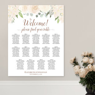 Póster Tabla de asientos para el Boda de tabla 14 de Rubo
