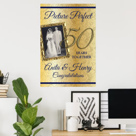 Póster tabla de espuma del 50º aniversario 