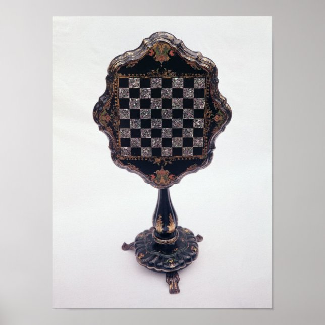 Póster Tabla de juegos, c.1850-60 (Frente)