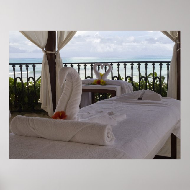 Póster Tabla de Masajes Únicos (Frente)