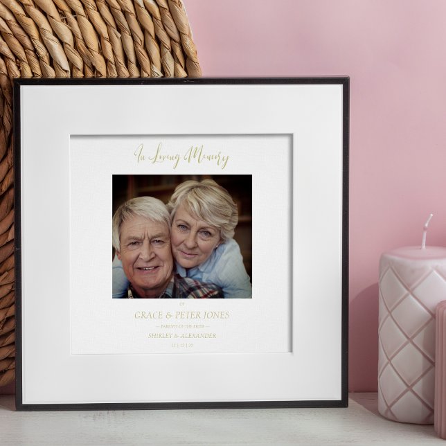 Póster Tabla de memoria boda Recuerde a los padres (Subido por el creador)