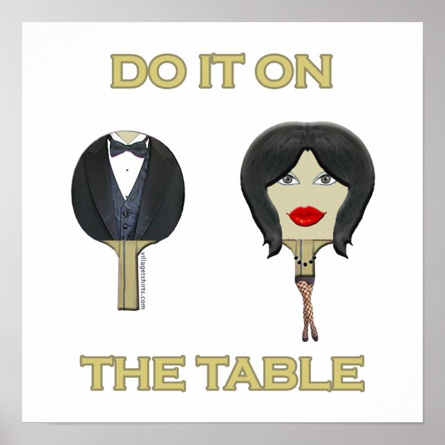 Póster Tabla de ping-pong (Frente)