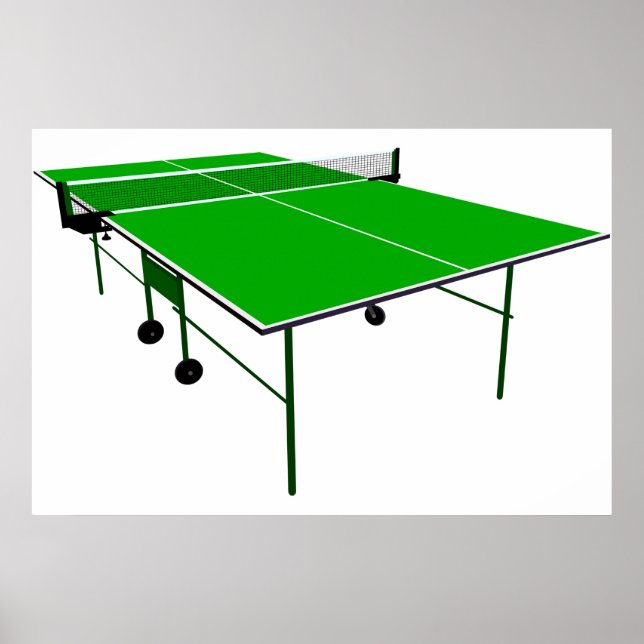 Póster Tabla de ping-pong (Frente)