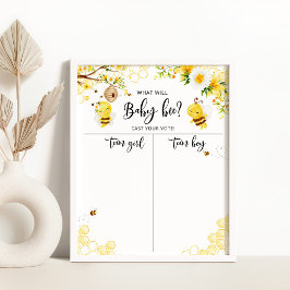 Póster Tabla de sexo de abejas que revela el cuadro de Ch