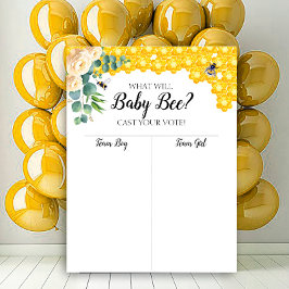 Póster Tabla de sexo de abejas que revela el cuadro de Ch