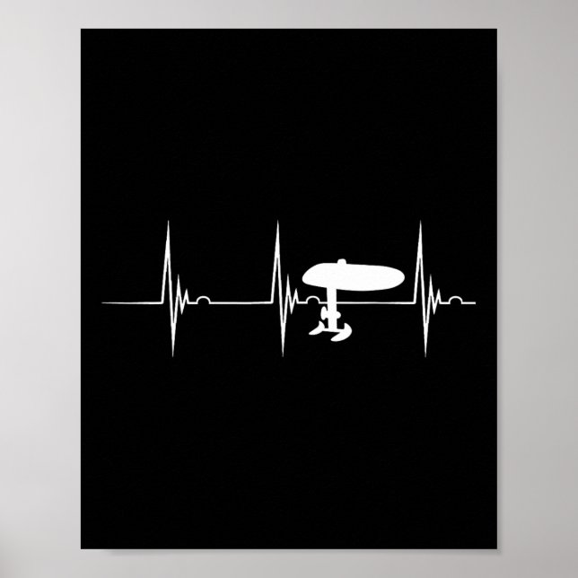 Póster Tabla de surf con hidroala eléctrico Efoil Latido  (Frente)