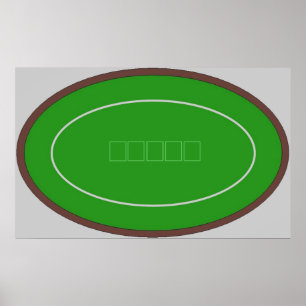 Póster Tabla de tarjeta de Tejas Holdem del ~TAG~ del