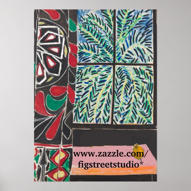 Póster Tabla debajo de la ventana, después de Matisse Pos (Frente)