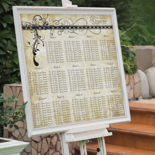 Póster Tablas de Gráficos de Asientos Elegantes del Renac (Subido por el creador)
