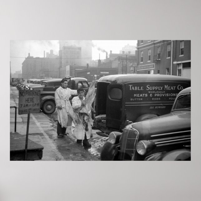 Póster Table Supply Meat Co., Omaha: 1938 (Frente)