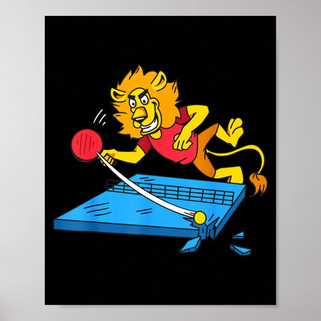 Póster Table Tennis Lion Ng Ng Lion Outfit Table Tennis  (Frente)
