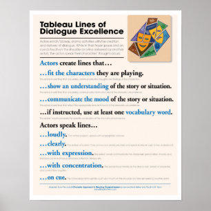 Póster Tableau Lines of Dialogue Excellence