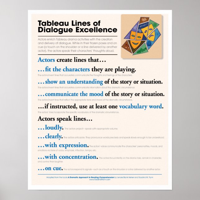 Póster Tableau Lines of Dialogue Excellence (Frente)