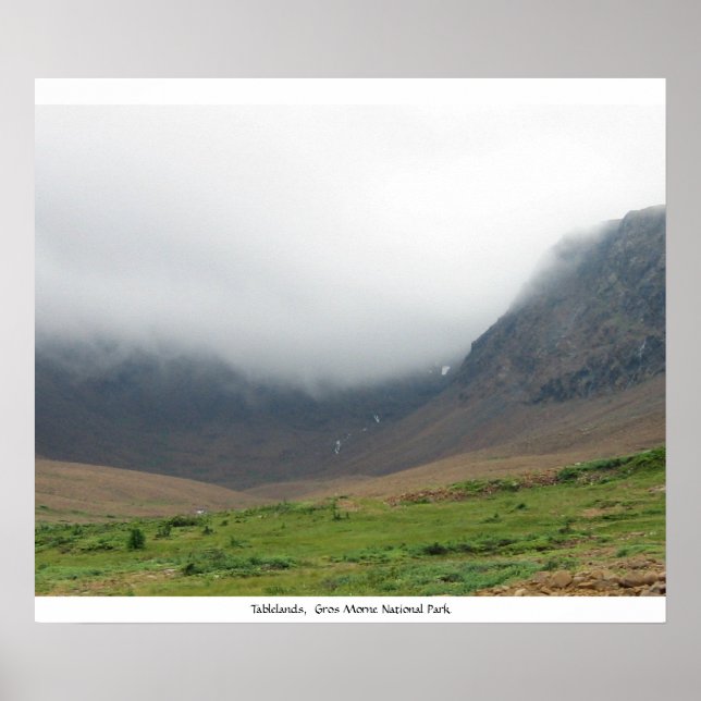 Póster Tablelands, Parque Nacional Gros Morne (Frente)