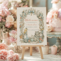 Tablero de bienvenida de cumpleaños de Alicia en e