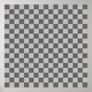 Póster Tablero de control de combinación gris de Shirley 