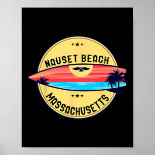 Póster Tablero de surf de la isla de Jones Beach en Nueva